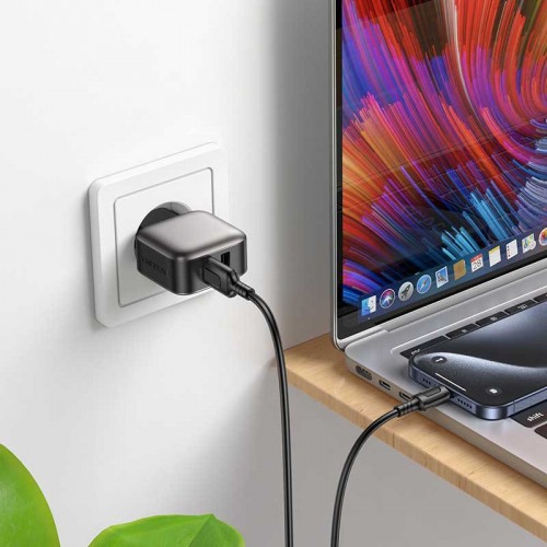 МЗП Borofone BAS51A Absolute 12W (2USB-A) + кабель USB to Type-C