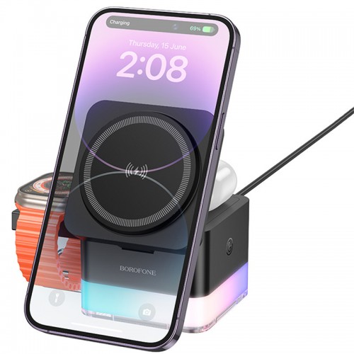 БЗУ Borofone BQ34 Square 3in1 15W