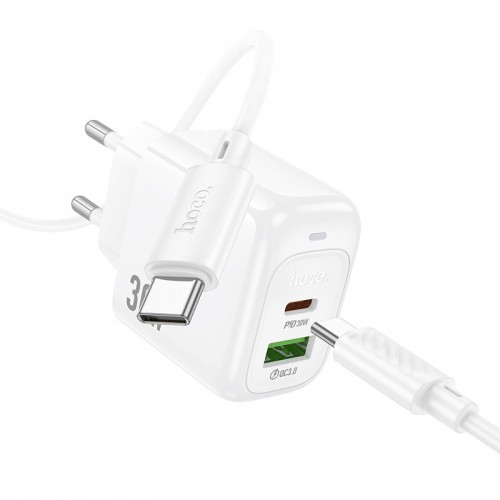 МЗП Hoco CS55A Surplus PD30W+QC3.0 (1USB-A/1C) + кабель Type-C to Type-C