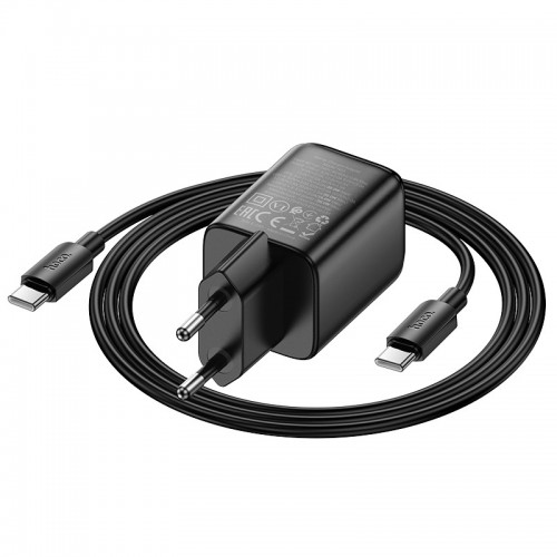 СЗУ Hoco N53 Monsoon PD30W+QC3.0 (1USB-A/1C) + кабель Type-C to Type-C