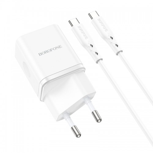 МЗП Borofone BN7 PD20W+QC3.0 (1USB-A/1C) + кабель Type-C to Type-C