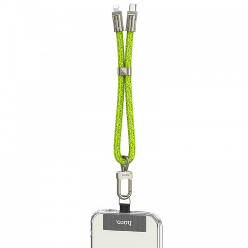Дата кабель-шнурок Hoco GH5 Elegant Type-C to Lightning (0.21m)