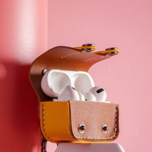 Шкіряний футляр Briefcase для навушників AirPods Pro 2 / Pro