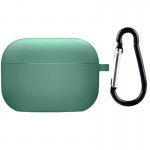 Силиконовый футляр с микрофиброй для наушников Airpods 4