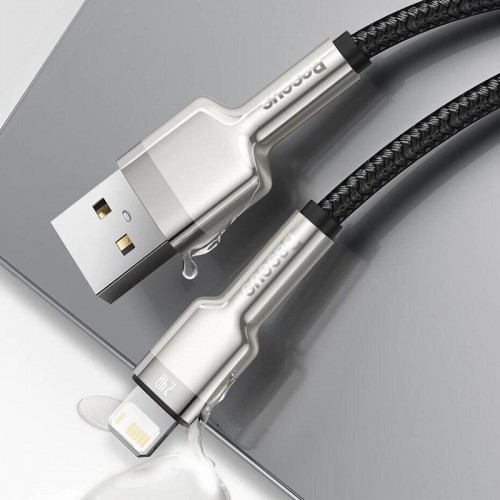 Дата кабель Baseus Cafule Series Metal USB to Lightning 2.4A (2m) (CALJK-B0)