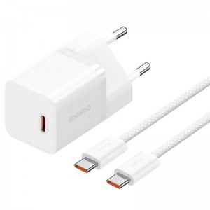 СЗУ Baseus GaN5 Fast Charger (mini) 30W (1USB-C) + кабель Type-C to Type-C (P10110902)