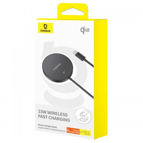 БЗУ Baseus Simple Mini4 Magnetic Wireless Charging Stand 15W (P10273300121-02)