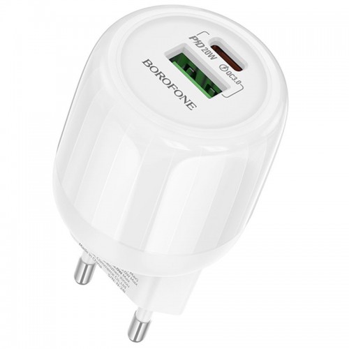 СЗУ Borofone BA93A Lustrous PD20W+QC3.0 (1USB-A/1C)