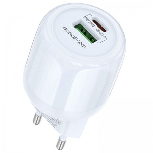 СЗУ Borofone BA93A Lustrous PD20W+QC3.0 (1USB-A/1C)