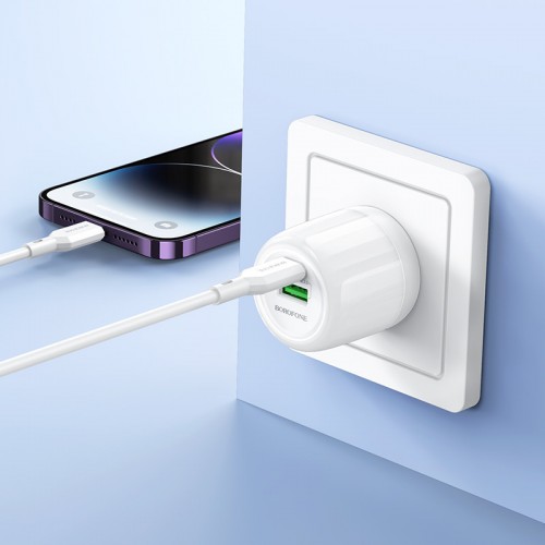 СЗУ Borofone BA94A Lustrous PD30W+QC3.0 (1USB-A/1C)