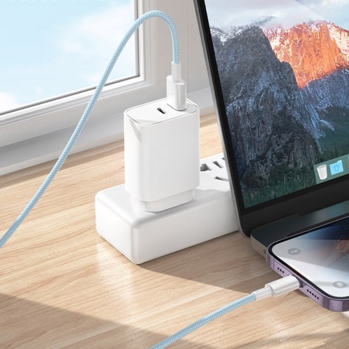 Дата кабель Borofone BX117 Source USB to Lightning 2.4A (1m)
