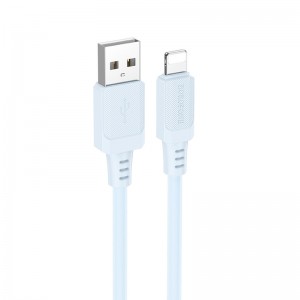 Дата кабель Borofone BX115 Lotto USB to Lightning 2.4A (1m)