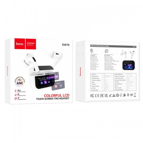 Бездротові TWS навушники Hoco EW79 Bright with Touch Screen ANC