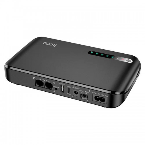Джерело безперебійного живлення Hoco DB62 Smart Mini UPS для роутерів 5V/9V/12V 20000 mAh