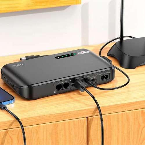 Джерело безперебійного живлення Hoco DB62 Smart Mini UPS для роутерів 5V/9V/12V 20000 mAh