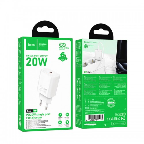 СЗУ Hoco N60 Gentle PD20W (1USB-C)