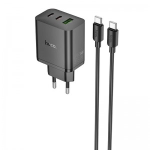 СЗУ Hoco N51 Scenery PD65W (1USB-A/2C) + кабель Type-C to Type-C