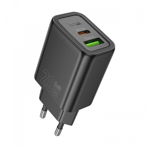 СЗУ Hoco N61 Gentle PD20W+QC3.0 (1USB-A/1C) + кабель Type-C to Type-C