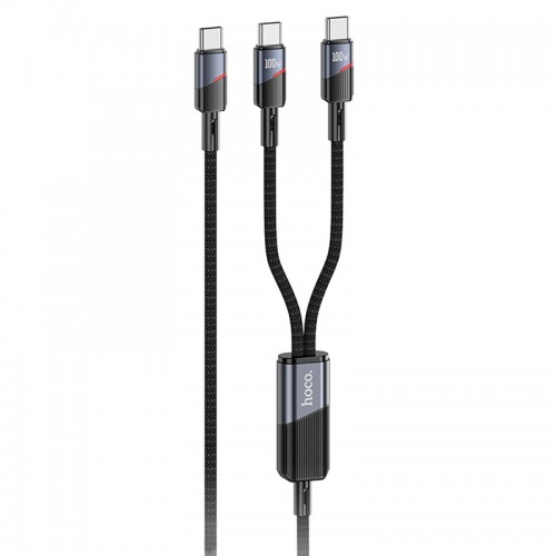 Дата кабель Hoco U139 Type-C to Type-C/Type-C 100W (1.2m)