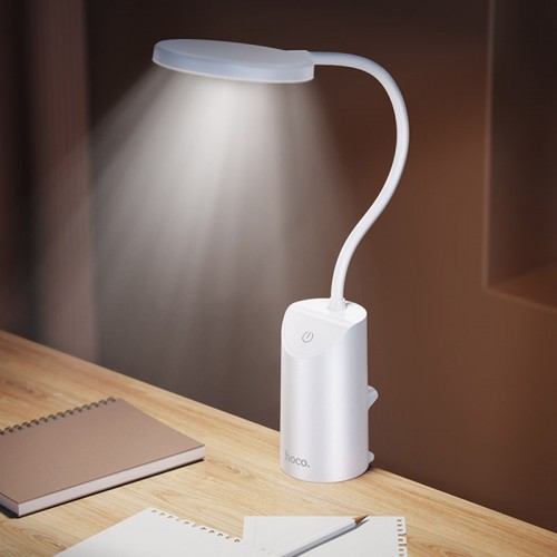Настольная LED лампа Hoco HX10 Clip table lamp (1200mAh)