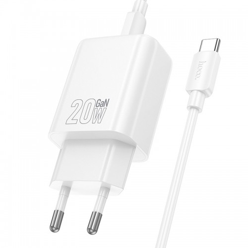 МЗП Hoco N60 Gentle PD20W (1USB-C) + кабель Type-C to Type-C