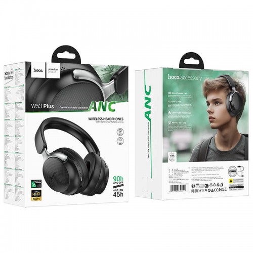 Накладні бездротові навушники Hoco W53 Plus Tone ANC