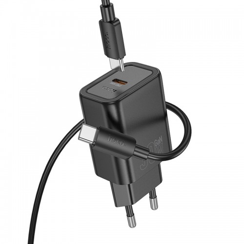 СЗУ Hoco N62 Gentle PD30W (1USB-C) + кабель Type-C to Type-C