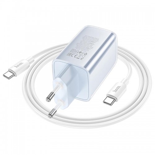МЗП Hoco N49 Glorious PD65W (1USB-A/2C) + кабель Type-C to Type-C