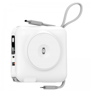 Портативное ЗУ Power Bank WIWU Wi-P051 6 in 1 PD45W с БЗУ 15000 mAh