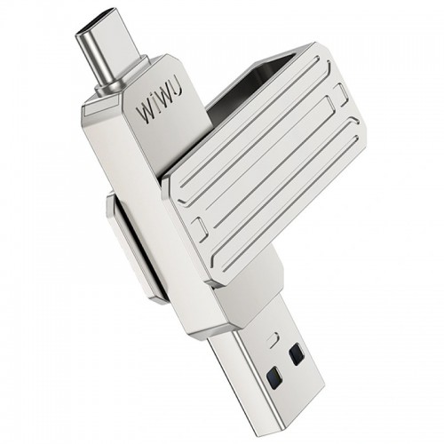 Флеш-накопитель Wiwu Wi-FD001 3in1 (USB-A/C/L) USB 3.0 — 64GB