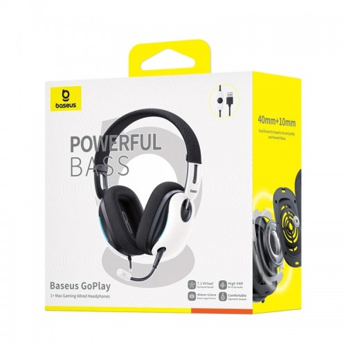 Накладные наушники Baseus OS GoPlay 1+ Max Gaming (USB-A/2m) (A00181003213-00)