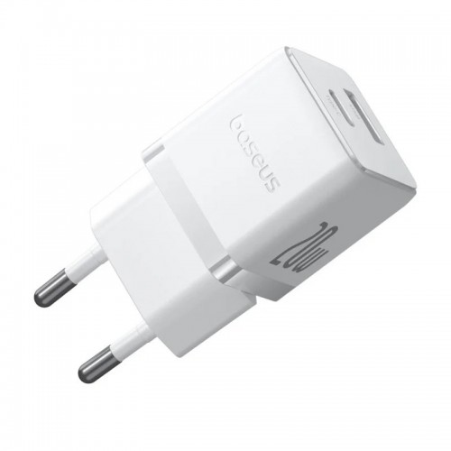 СЗУ Baseus Palm Fast Charger 20W (1USB-A/1C) + кабель Type-C to Type-C (P10111608)
