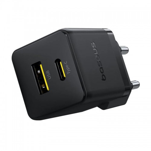 СЗУ Baseus Palm Fast Charger 30W (1USB-A/1C) + кабель Type-C to Type-C (P1011160A)