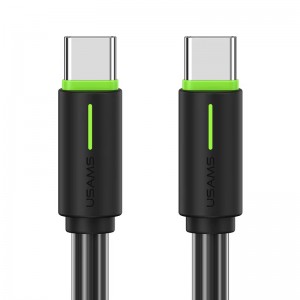 Дата кабель Usams US-SJ734 Bicolor Charging YR Ser. Type-C to Type-C 60W (1m)