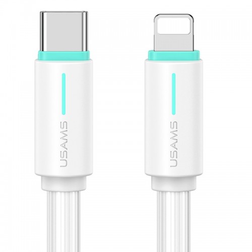 Дата кабель Usams US-SJ735 Bicolor Charging YR Ser. Type-C to Lightning 30W (1m)