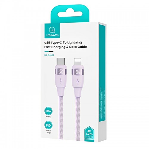 Дата кабель Usams US-SJ635 U85 Type-C to Lightning 30W (2m)