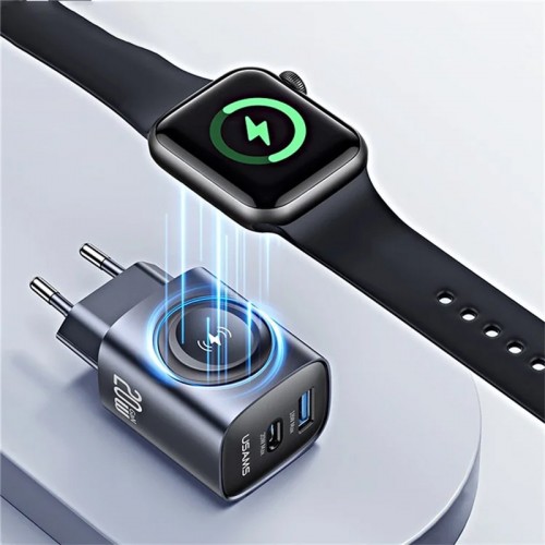 СЗУ Usams US-CC293 T67 Multifunctional iWatch Charger 20W (1USB-A/1C)