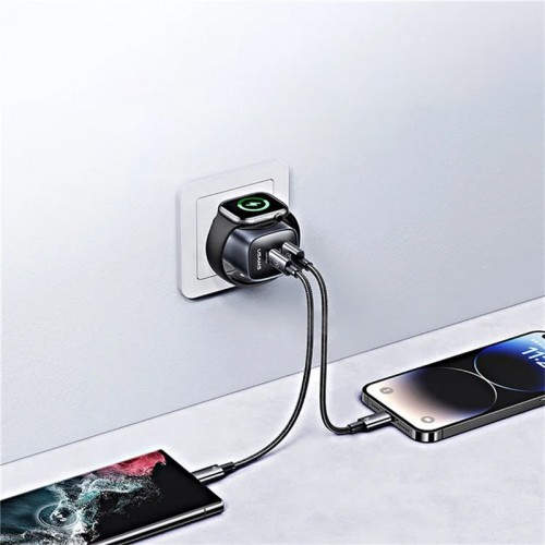 СЗУ Usams US-CC293 T67 Multifunctional iWatch Charger 20W (1USB-A/1C)