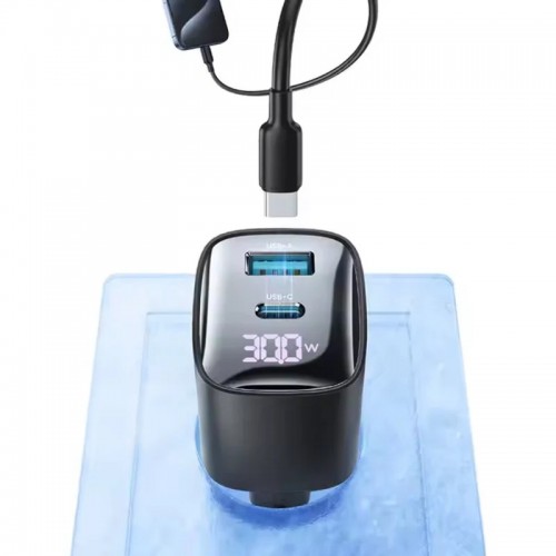 СЗУ Usams US-CC229 GaN Digital Display XC Ser. 30W (1USB-A/1C)