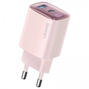 СЗУ Usams US-CC229 GaN Digital Display XC Ser. 30W (1USB-A/1C)