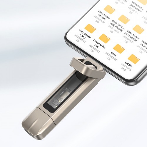 Флеш-накопитель Usams US-ZB274 2in1 USB 3.2 + Type-C GEN1 Dual Ports Aluminum Alloy 5G – 128GB