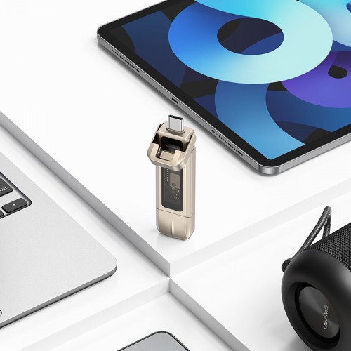 Флеш-накопитель Usams US-ZB279 2in1 USB 3.2 + Type-C GEN1 Dual Ports Aluminum Alloy 10G – 256GB