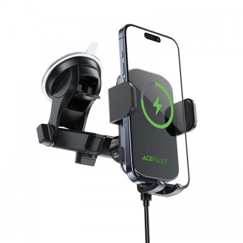 Автодержатель с БЗУ Acefast D53 with Electric Clamp for Dashboard