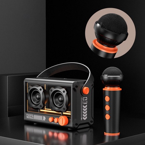 Bluetooth колонка QD03 Transparent с микрофоном