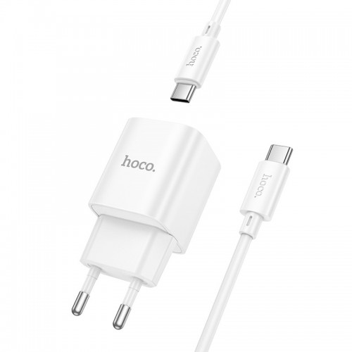 МЗП Hoco C146A Charm PD20W (1USB-C) + кабель Type-C to Type-C