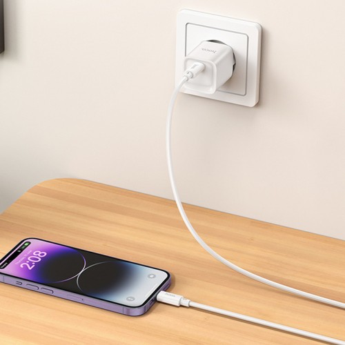 МЗП Hoco C146A Charm PD20W (1USB-C) + кабель Type-C to Type-C