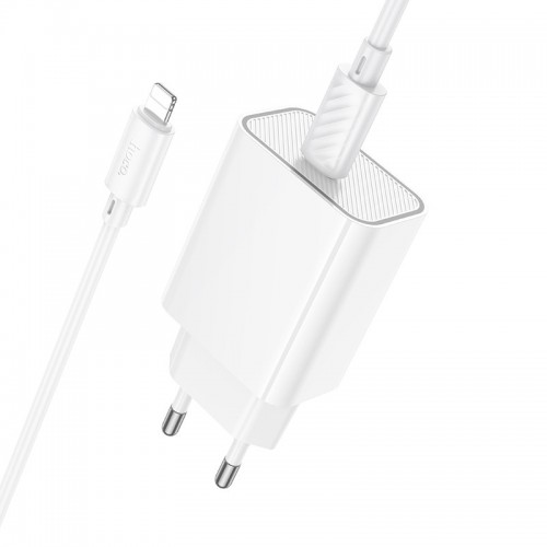 МЗП Hoco C143A Benefit PD20W (1USB-C) + кабель Type-C to Lightning