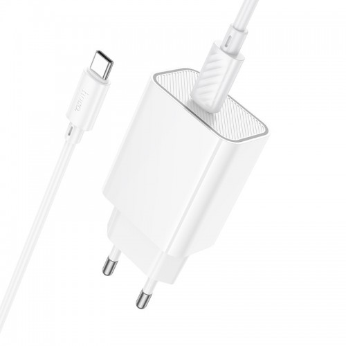 МЗП Hoco C143A Benefit PD20W (1USB-C) + кабель Type-C to Type-C