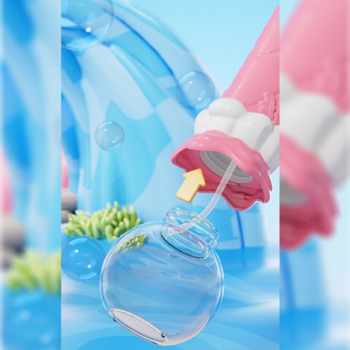 Пистолет с мыльными пузырями H038 Shark + bottle 50ml