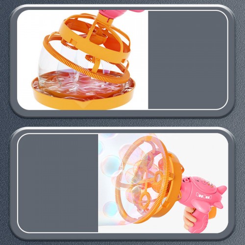 Пістолет для мильних бульбашок H035 Bubble Gun з пропелером 2in1 + bottle 250ml